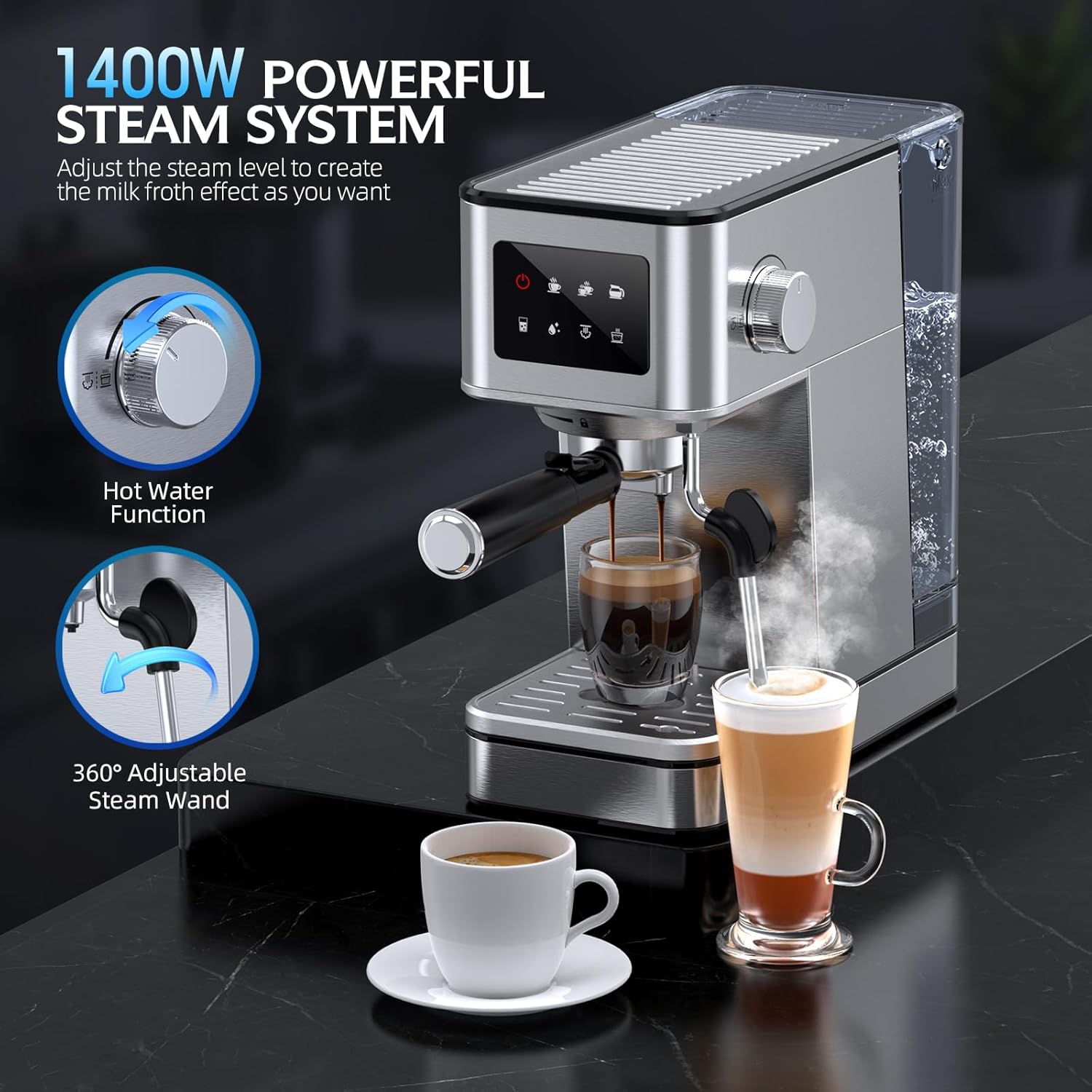 QJA-Espresso-Machine-20-Bar-Compact-Espresso-Maker-with-Milk-Frother