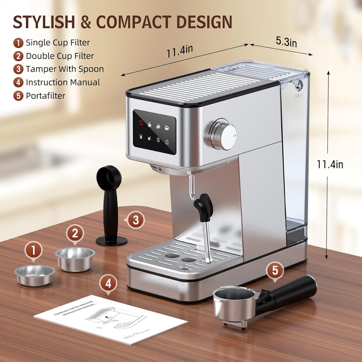 QJA-Espresso-Machine-with-Milk-Frother